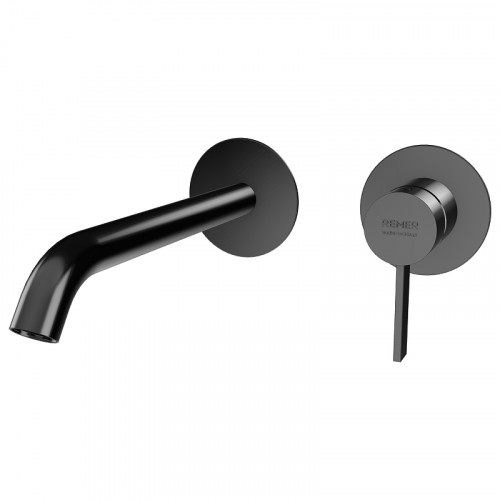 Смеситель для раковины Remer Metrica MC15PLCFP цвет Черный брашированный хром
