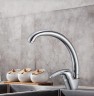 Смеситель для кухни WesnaArt Listok LIS01-120 Хром латунь