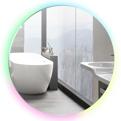 Зеркало Silver Mirrors Savanna-RGB 77 LED-00002604 с подсветкой со Smart-управлением и диммером стекло