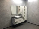 Шкаф пенал Comforty Прага 45 00004136272 подвесной Дуб белый МДФ / ЛДСП