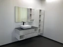 Шкаф пенал Comforty Прага 45 00004136272 подвесной Дуб белый МДФ / ЛДСП