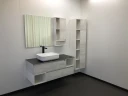 Шкаф пенал Comforty Прага 45 00004136272 подвесной Дуб белый МДФ / ЛДСП