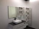 Шкаф пенал Comforty Прага 45 00004136272 подвесной Дуб белый МДФ / ЛДСП