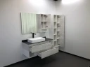 Шкаф пенал Comforty Прага 45 00004136272 подвесной Дуб белый МДФ / ЛДСП