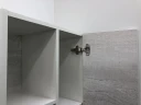 Шкаф пенал Comforty Прага 45 00004136272 подвесной Дуб белый МДФ / ЛДСП