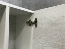 Шкаф пенал Comforty Прага 45 00004136272 подвесной Дуб белый МДФ / ЛДСП