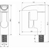 Смеситель для раковины Orange OneLife P08-921b