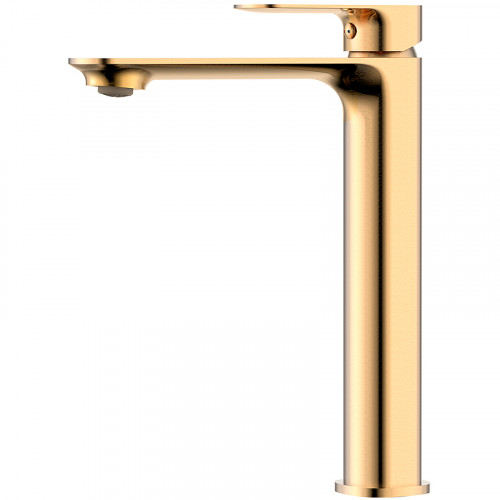 Смеситель для раковины AQUAme Monza AQM6314BG Шлифованное золото латунь