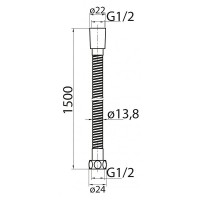 Душевой шланг Cezares Czr CZR-U-FMDC-150-02 Бронза латунь