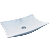 Раковина-чаша CeramaLux 56 9176 Белая фаянс накладная