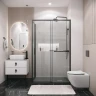 Душевой уголок Grossman Style 120х90 120.K33.05.1290.21.02 профиль Черный матовый стекло шиншилла