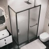 Душевой уголок Grossman Style 120х90 120.K33.05.1290.21.02 профиль Черный матовый стекло шиншилла