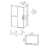 Душевой уголок Grossman Style 120х90 120.K33.05.1290.21.02 профиль Черный матовый стекло шиншилла