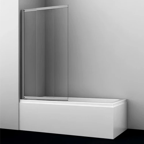 Шторка на ванну WasserKRAFT Tauber 100 64S02-100 профиль цвет Никель стекло прозрачное