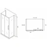 Душевой уголок Abber Schwarzer Diamant 120x85 AG30120BH-S85B-S85B профиль Черный стекло прозрачное