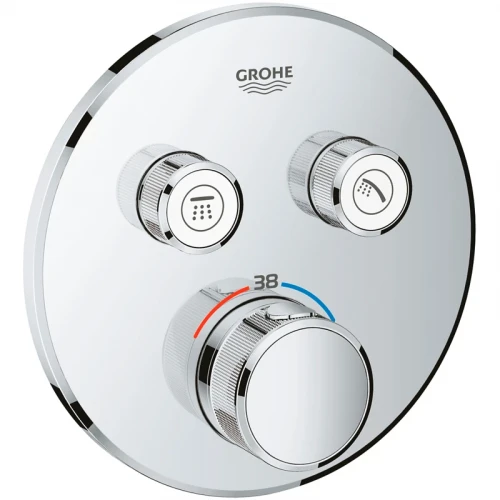 Смеситель для душа Grohe Grohtherm SmartControl 29119000 с термостатом Хром латунь встраиваемый