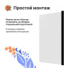 Шторка на ванну DIWO Анапа 75 Щ0000055510 профиль Черный матовый стекло прозрачное