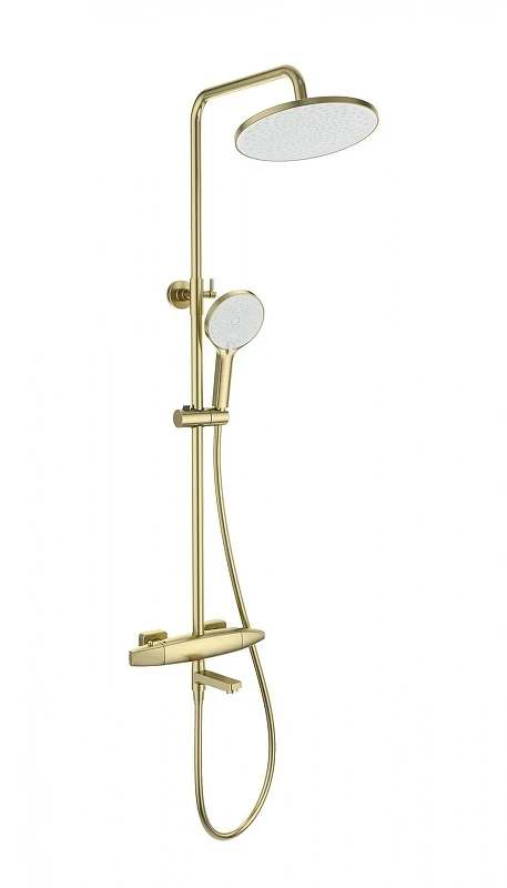 Душевая система Wonzon & Woghand Neo WW-B3035-A2-BG с термостатом цвет Брашированное золото