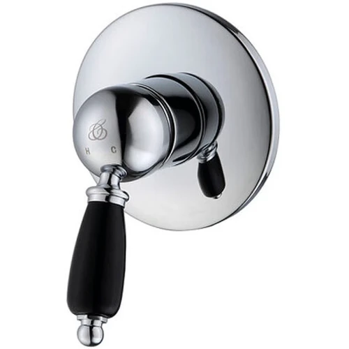 Смеситель для душа Caprigo Adria-Uno Black Edition 02B-550-crm Хром латунь встраиваемый