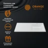 Раковина Orange 110 R ST-110RAR с местом под стиральную машину Белая искусственный камень (литьевой мрамор) полувстраиваемая, с местом под стиральную машину