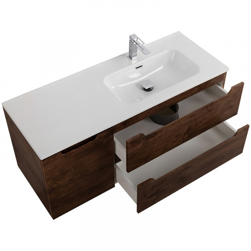 Тумба под раковину BelBagno Etna 120 R ETNA-1200-2C-1A-SO-RW-R подвесная Rovere Moro МДФ / ЛДСП