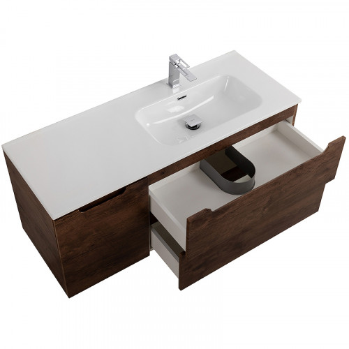 Тумба под раковину BelBagno Etna 120 R ETNA-1200-2C-1A-SO-RW-R подвесная Rovere Moro МДФ / ЛДСП