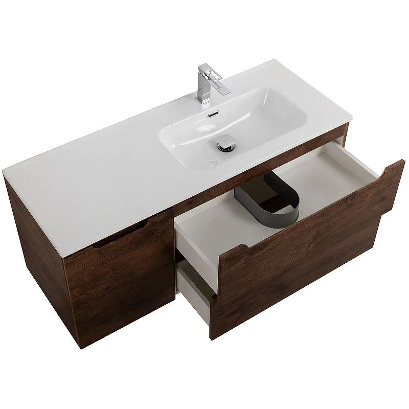 Тумба под раковину BelBagno Etna 120 R ETNA-1200-2C-1A-SO-RW-R подвесная Rovere Moro МДФ / ЛДСП