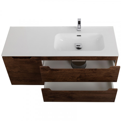 Тумба под раковину BelBagno Etna 120 R ETNA-1200-2C-1A-SO-RW-R подвесная Rovere Moro МДФ / ЛДСП