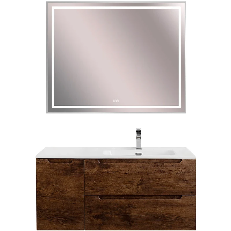 Тумба под раковину BelBagno Etna 120 R ETNA-1200-2C-1A-SO-RW-R подвесная Rovere Moro МДФ / ЛДСП