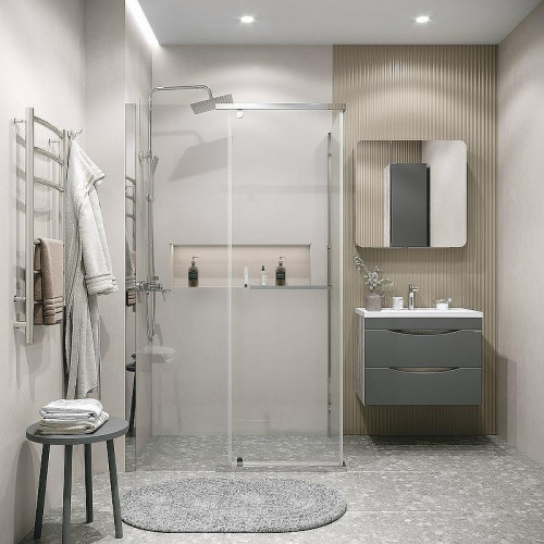 Душевой уголок Grossman Pragma 100х90 120.K33.03.1090.10.00 профиль Хром стекло прозрачное