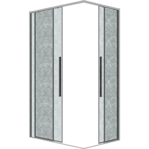 Душевой уголок Grossman Galaxy 90х70 300.K33.01.9070.10.02 профиль Хром стекло шиншилла