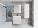 Тумба под раковину Style Line Стокгольм 60 ЛС-00002307 подвесная Белый рифленый софт МДФ / ЛДСП