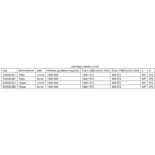 Душевой уголок Riho SZ Scandic NXT Х203 137х87 P G001070120 (GX09024C2) профиль Хром стекло прозрачное