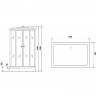Душевая кабина Niagara Luxe 120x80 NG-7711GR с гидромассажем