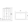 Душевая кабина Niagara Luxe 120x80 NG-7711GR с гидромассажем