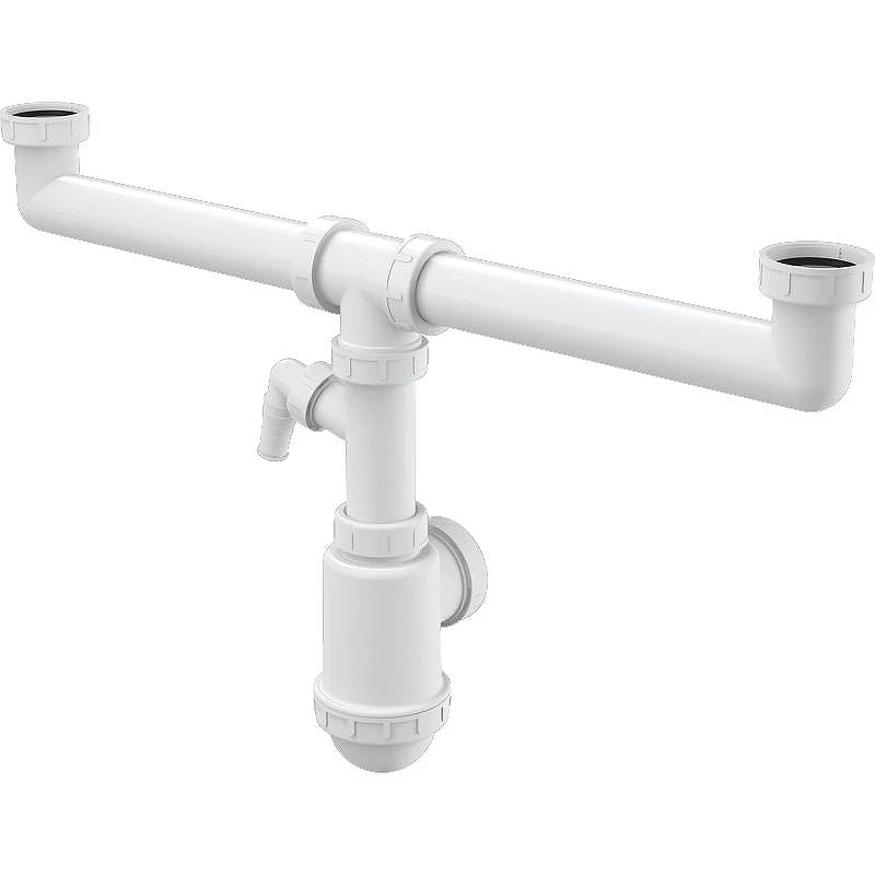 Сифон для кухонной мойки Alcaplast A448P-DN50/40 Белый