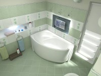 Акриловая ванна Bas Флорида 160x88 L В 00038 без гидромассажа