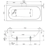 Стальная ванна Bette Form 190x80 2951-000 AD PLUS с шумоизоляцией и антигрязевым покрытием