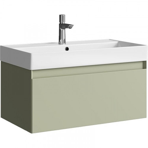 Тумба под раковину Aqwella Geometria 80 GE01081SH подвесная Шалфей зеленый