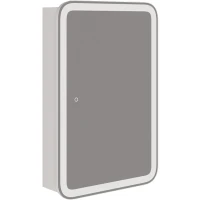 Зеркальный шкаф Corozo Алабама 50/С SD-00001389 с подсветкой Белый МДФ / ЛДСП, стекло
