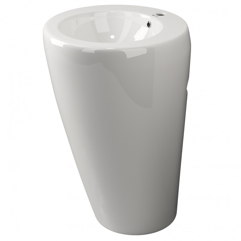 Раковина Ceramicanova Simple 55 CN1807 Белая фаянс напольный