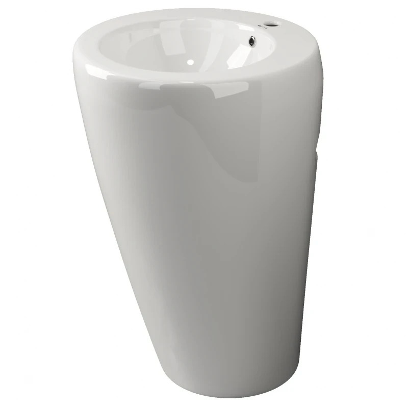 Раковина Ceramicanova Simple 55 CN1807 Белая фаянс напольный