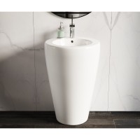 Раковина Ceramicanova Simple 55 CN1807 Белая фаянс напольный