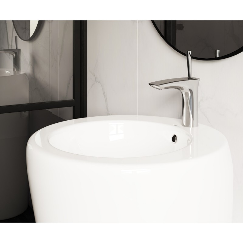 Раковина Ceramicanova Simple 55 CN1807 Белая фаянс напольный