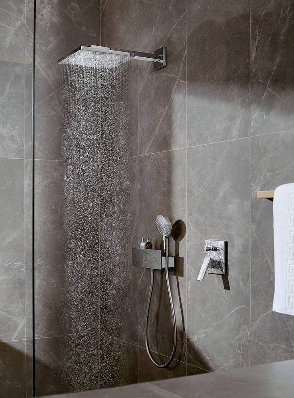 Верхний душ Hansgrohe Raindance 26238670 Черный матовый латунь на стену