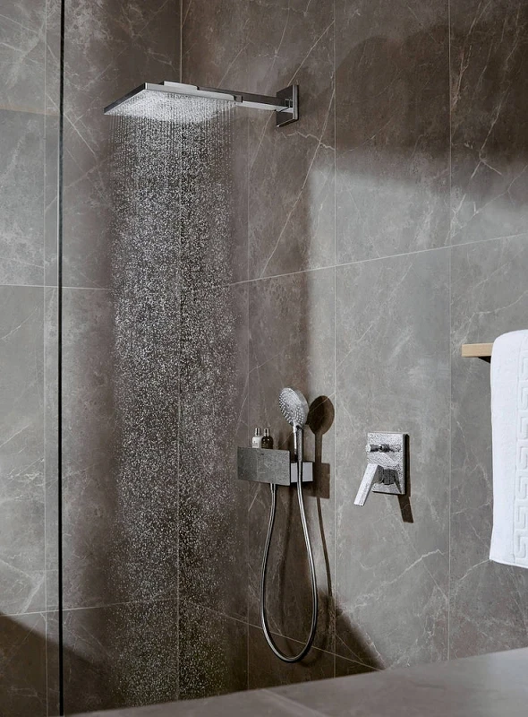 Верхний душ Hansgrohe Raindance 26238670 Черный матовый латунь на стену