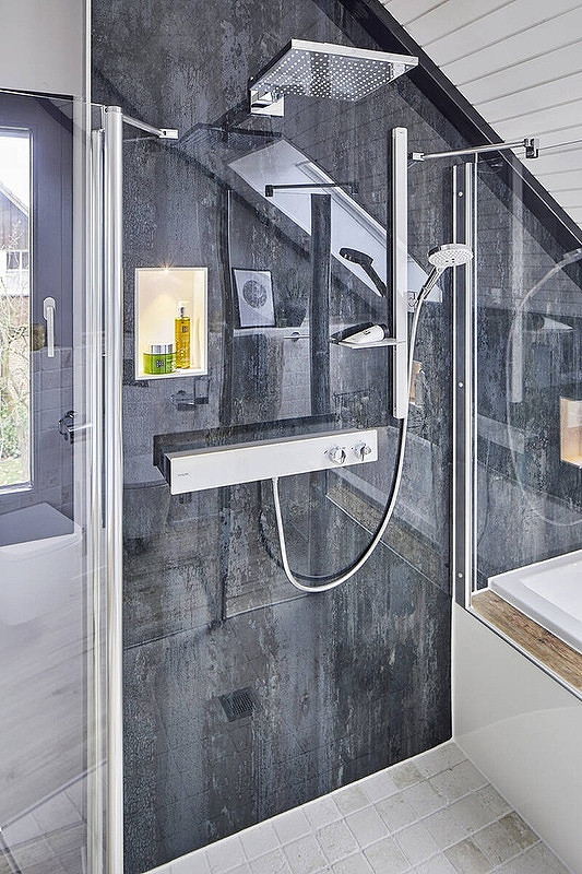 Верхний душ Hansgrohe Raindance 26238670 Черный матовый латунь на стену