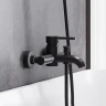 Смеситель для ванны Damixa Scandinavian Pure 361000300 Черный матовый латунь на стену