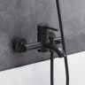 Смеситель для ванны Damixa Scandinavian Pure 361000300 Черный матовый латунь на стену
