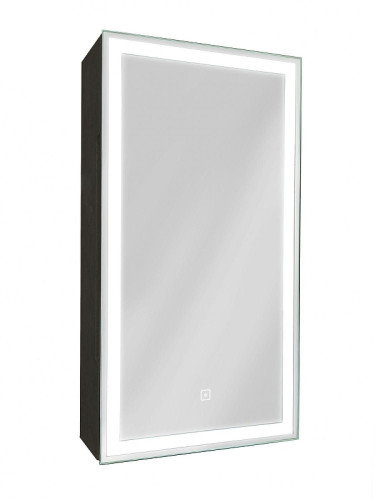 Зеркальный шкаф Art&amp;Max Tehno 35 L AM-Tec-350-650-1D-L-DS-F-Nero с подсветкой цвет Черный